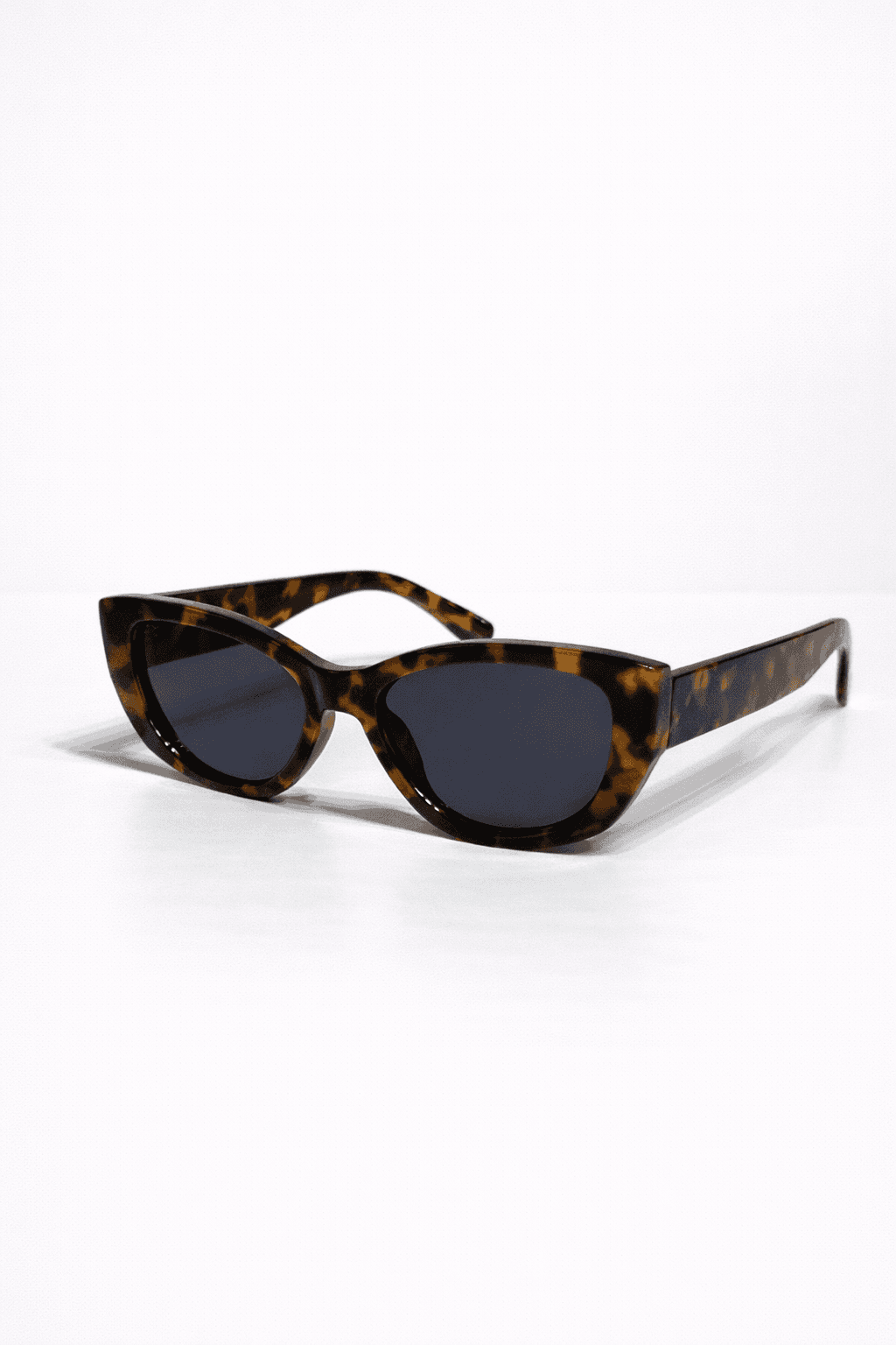 Solglasögon Square Cat Eye - Brown Tortoise