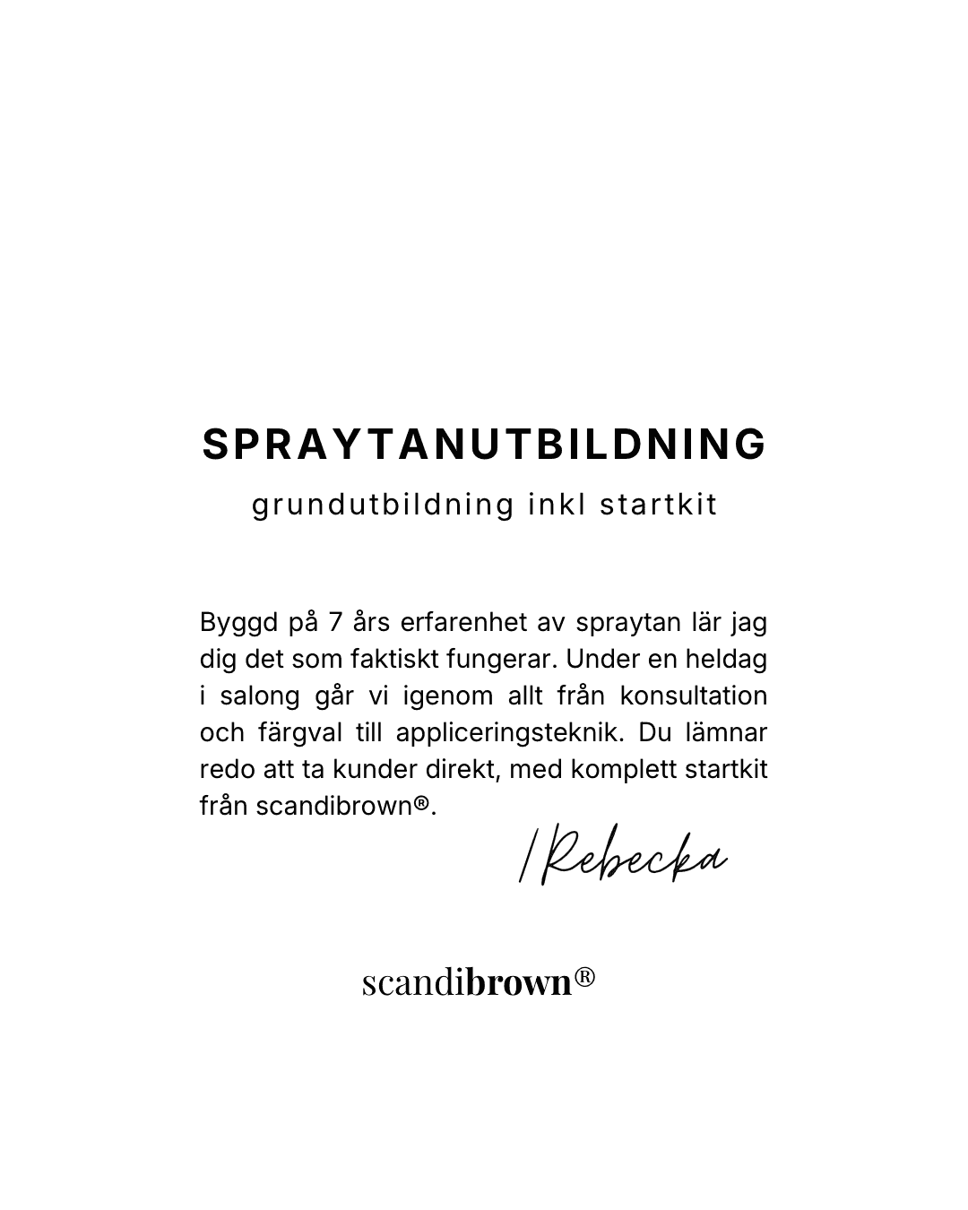 Spraytanutbildning inkl Startkit - bild 1